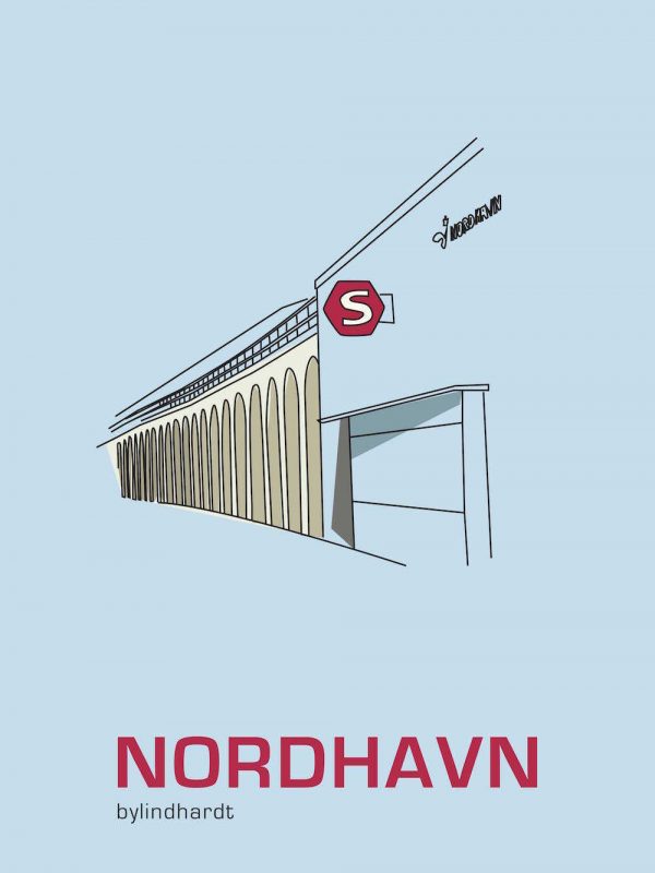 Nordhavn Station plakat
