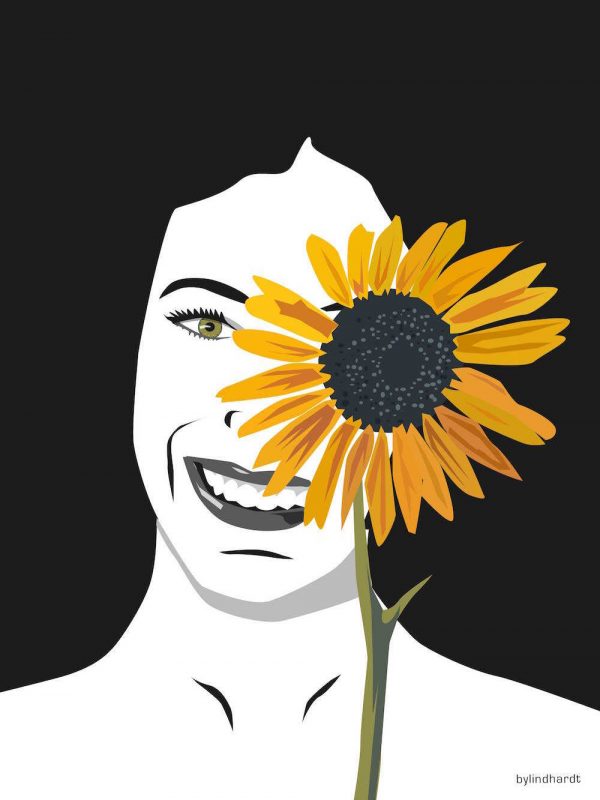 Woman Flower plakat