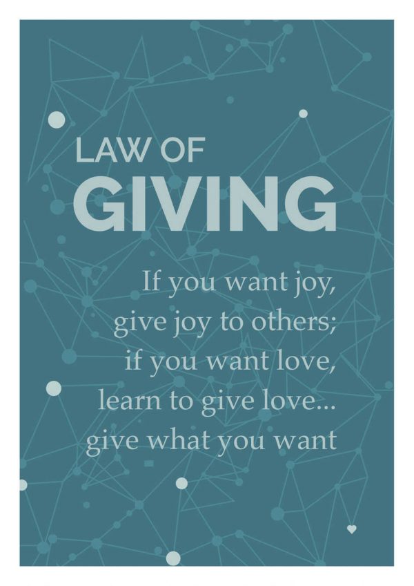 Law of Giving plakat