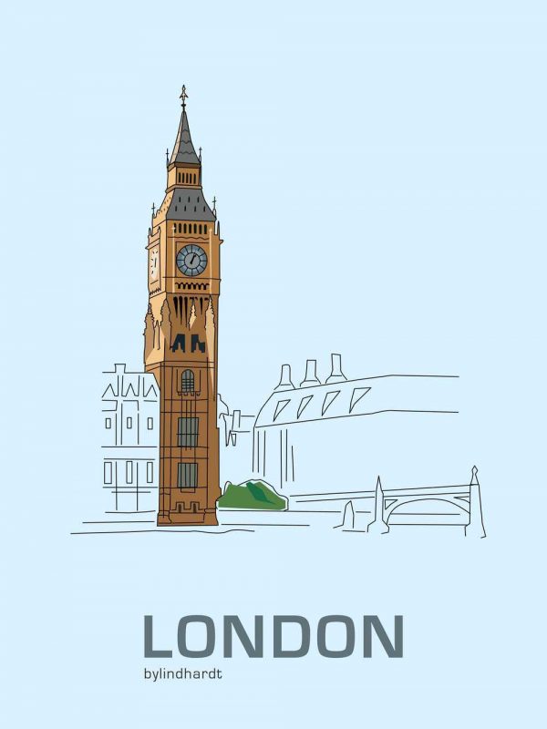 London Big Ben plakat